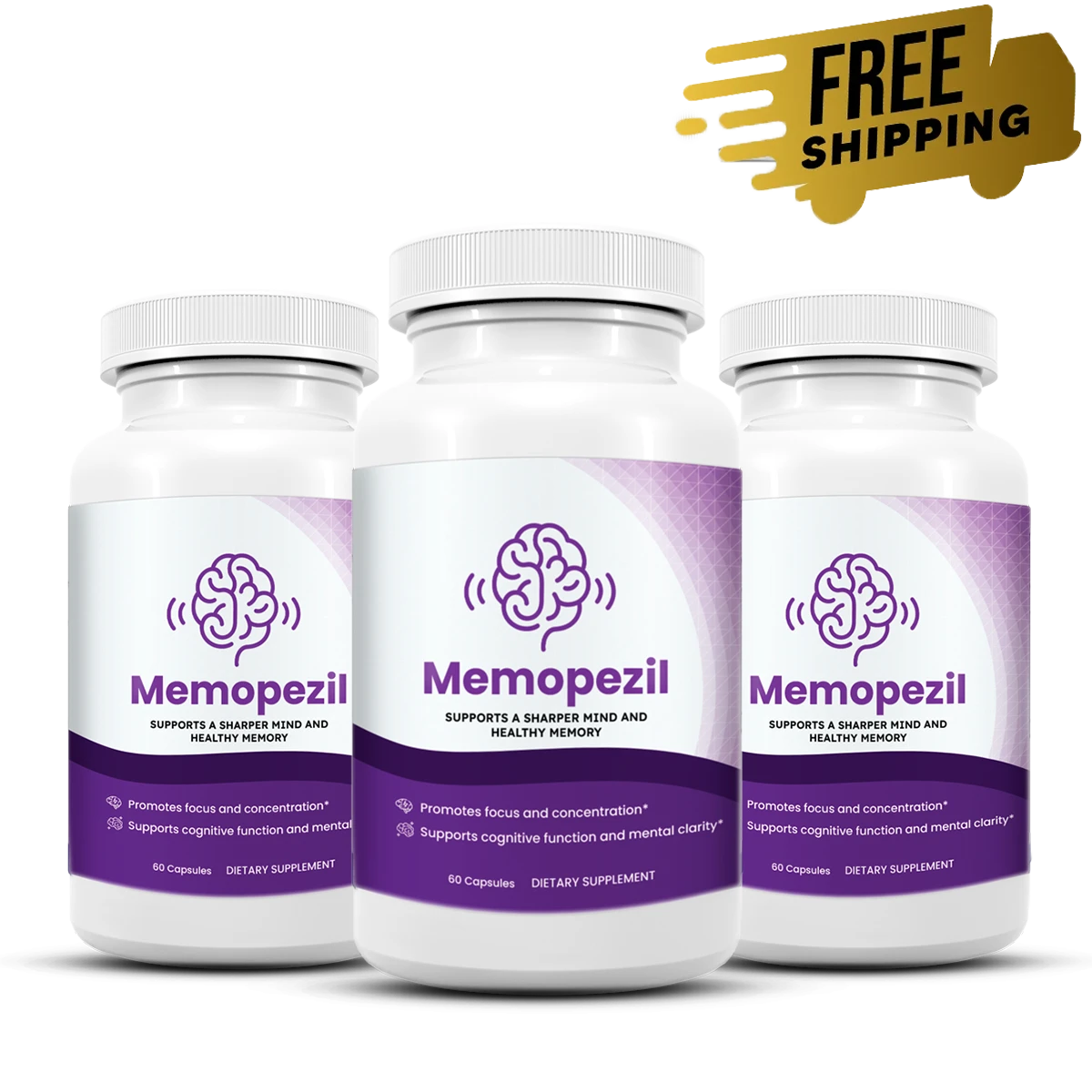 Memopezil 3 bottle package — 90 day supply