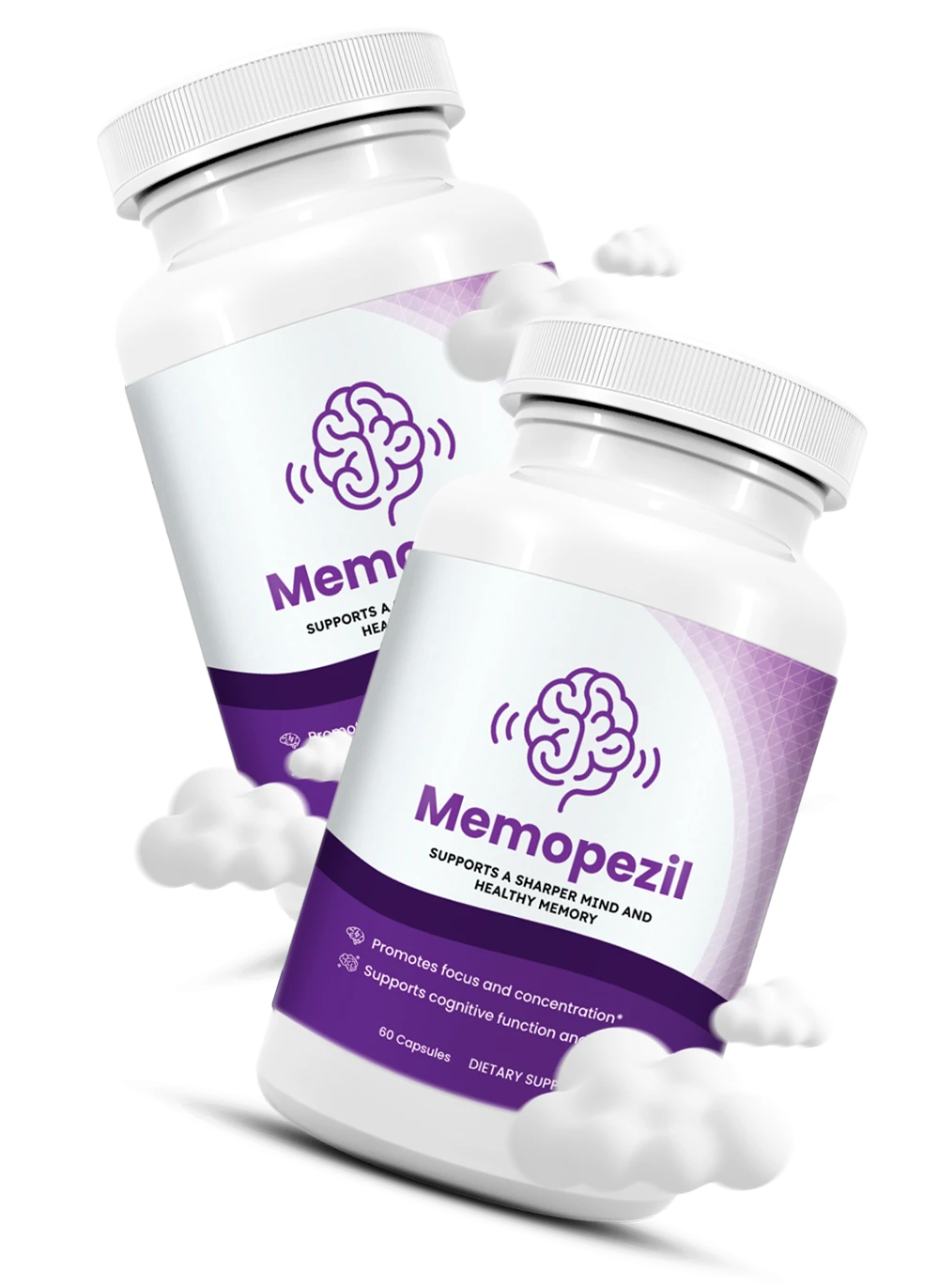 Memopezil natural brain supplement — official bottle