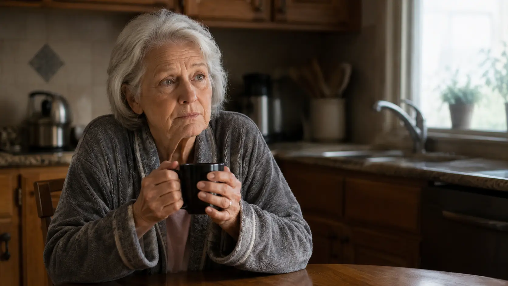 Elderly person with fear of memory decline